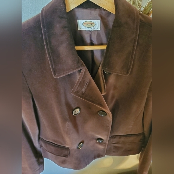 Talbots Brown Velvet Blazer - Picture 3 of 6